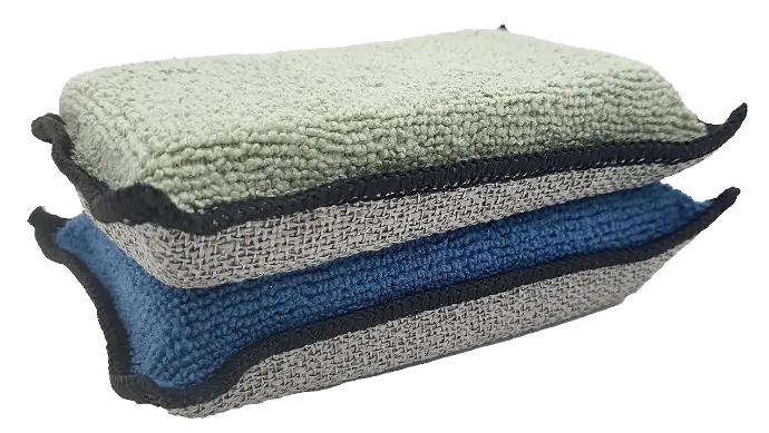 Photo produit LOT DE 2 ÉPONGES MICROFIBRES